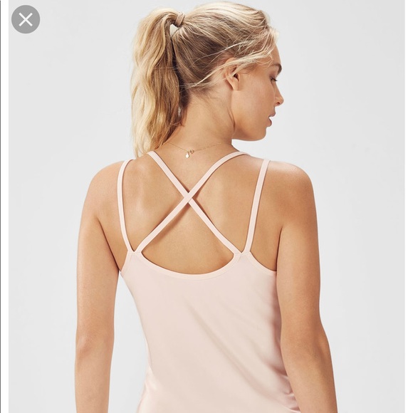 Fabletics Rylie Tank In Apricot NIB - Picture 2 of 3